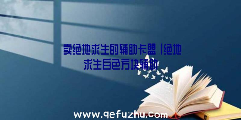 「卖绝地求生的辅助卡盟」|绝地求生白色方块辅助